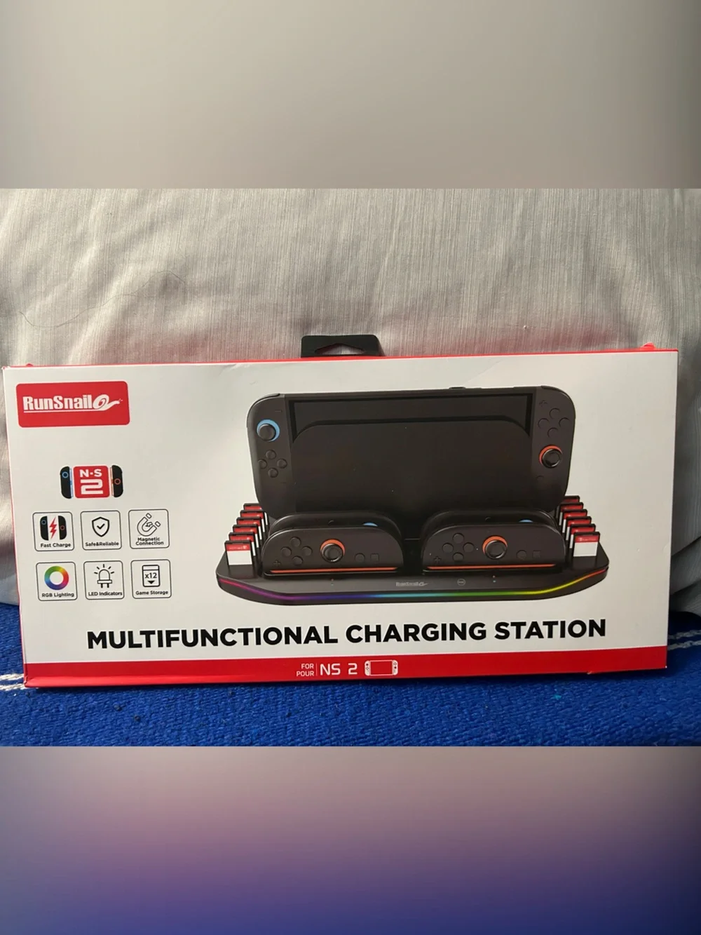 Black Multifunctional Charging Station for NS2